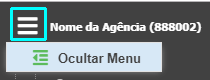 Ocultar menu de opções do sistema.