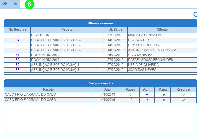 Tela inicial do LinkBus